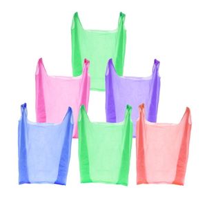 Custom Cheap Hdpe Food Plain <b>Plastic</b> Stripe T-shirt Shopping Poly Vest Carrier Bag On <b>Roll</b> With Logo For Supermarket - Product Image 1