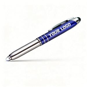 Ys211 Corporate Activity Business Gift Stylus Promotion Metal Logo Printed Ball <b>Pen</b> With Flashlight Custom Promotional Gifts - Product Image 1