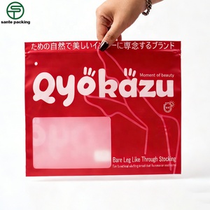 Eco-Friendly GRS Resealable Zipper Top <b>Garment</b> Packaging Bags with CPE Material for Shoes & Clothing Screen Printing Ready - Product Image 1