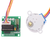 Kit Raspberry Pi con 28BYJ-48 5V Placa de controlador de motor paso a paso de 4 fases Módulo de prueba de accionamiento ULN2003 para desarrollo de maquinaria