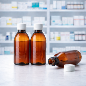 Bouteilles de sirop buccal en plastique personnalisables, économiques, de grande capacité (250 ml), étanches et portables, pour les <span class=keywords><strong>voyages</strong></span> et le transport médical - Product Image 3