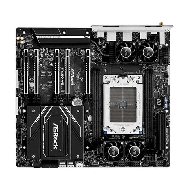 TRX50 WS EATX Workstation Motherboard with Single AMD TRX50 Socket STR5,DDR5 Support