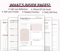 Journal de manifestation d'auto-soin tissu quotidien tissu couverture rigide prière gratitude Journal cahier