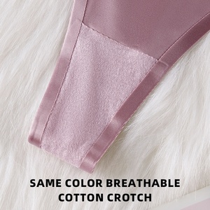Fast Supplier Ice Silk Thongs for Women Underwear High Quality Female Underwear Strap Thong Panties <strong>G</strong> <strong>String</strong> Thin Seamless Thong - Product Image 5