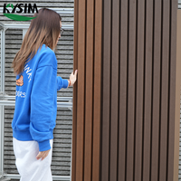 Panneaux muraux 3D, textures noires, revêtements muraux intérieurs et extérieurs, panneaux décoratifs en bois PVC WPC