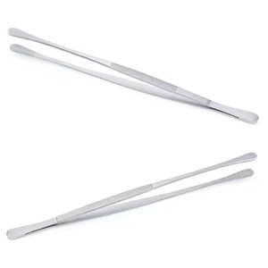 Korean-<b>style</b> BBQ tongs, stainless steel food tongs, 304 stainless steel, household BBQ tongs, kitchen steak tongs. - Product Image 5