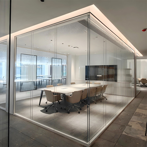 Pared Divisoria de Vidrio sin Marco Rentable para Oficinas y Edificios Comerciales, Precio Competitivo para Proyectos a Granel - Product Image 3