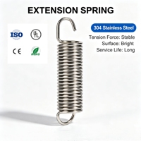 Ressort d'extension miniature de précision personnalisé, ressort d'extension en acier inoxydable pour composants de machines à coudre industrielles