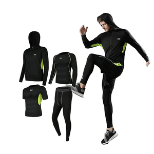 Chándal Deportivo de Verano para Hombre, Personalizado, de Alta Calidad, Talla Grande, Compresión, Transpirable, Secado Rápido, para Gimnasio, Fitness, Correr, Trotar - Product Image 1