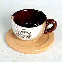 Sous-verres (ensemble) de boisson en bois de hêtre adaptés aux besoins du client par marque privée d'oem 100% qui respecte l'environnement pour la boisson
