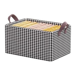 Boîte de rangement pliable en tissu pour vêtements, organisateur avec cadre en acier, pour vêtements et pantalons, boîte de rangement pour armoire - Product Image 6
