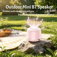 Mini haut-parleur Bluetooth 5.3 sans fil en plastique, 5W stéréo, AirPlay, multicolore, autonomie prolongée, cordon de suspension, USB, carte TF, portable