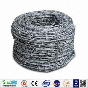 Fil barbelé galvanisé à double torsion de 1,6 mm, rouleau de 25 kg ou 20 kg, prix usine - Product Image 2