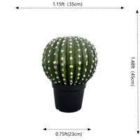 Décoration d'intérieur : Plantes artificielles écologiques en pot, cactus et plantes du désert en plastique, idéales pour la Fête des Mères - Offre Spéciale