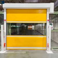 Porte à grande vitesse en PVC haute résistance, résistante au vent et à la rouille, pour application industrielle extérieure
