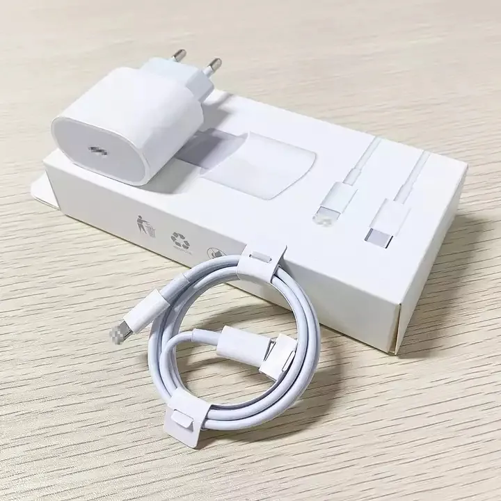 Factory Original 20W PD Charger For iPhone 14pro max 13 Wall Fast Charging Adapter lightning To Type C Quick Charge Cable Plug