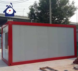 Contenedor de envío de paquete plano de 20 pies, casa prefabricada de contenedores de acero con dos dormitorios para el hogar, Villa, centro comercial o uso escolar - Product Image 1