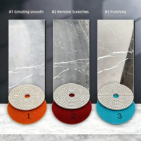 Disque de meulage pour meuleuse d'angle 4 pouces pour le polissage du granit, le chanfreinage des carreaux de céramique et le façonnage des bords, pour le marbre