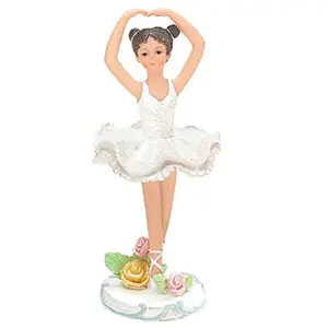 Polyresin/resin girl resin figure Set of 3 Ballerina Girl Figurines Sweet Poses Ballet