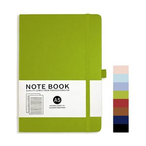 Wholesale Leather Cover <b>A6</b> High-quality Daily Planner <b>Diary</b> Types of School Wireless Colorful Notebook - Product Image 1