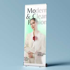 Support de bannière enroulable en aluminium léger et pliable - Présentoir publicitaire extérieur portable - Product Image 5