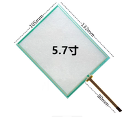 Panneau d'écran tactile résistif à 4 fils de 5,7 pouces, 132x105mm, pour module LCD industriel Kyocera KG057QV1CA