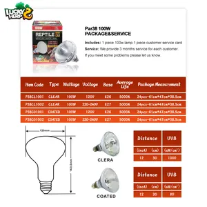 Lucky herp 80W 100W 125W 160W uvb chauffant uva uvb lumières pour reptiles avec CE ROSH PSE