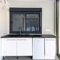 Casa Contenedor Prefabricada con Sistema Desmontable para Campamentos de Trabajadores, Oficinas, Escuelas, Soluciones de Viviendas Pequeñas y Casas de Campo