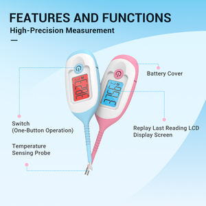Nouveau modèle 2026 – Thermomètre numérique infrarouge <span class=keywords><strong>de</strong></span> haute qualité pour la détection <span class=keywords><strong>de</strong></span> la fièvre (<span class=keywords><strong>frontal</strong></span> et axillaire) - Product Image 2