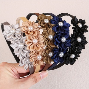 إكسسوارات شعر كورية للأطفال، 5 قطع/كيس، عصابات رأس لؤلؤية وزهرية جميلة للبنات الصغيرات، موديل <span class=keywords><strong>2026</strong></span> - Product Image 6