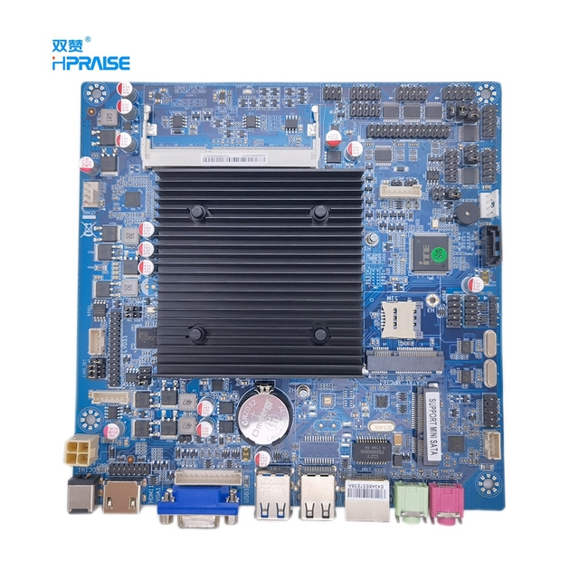 Fanless J1900 Quad Core Processor Lvds 2 RS232 WIN11 NAS Thin Slim Mini Itx Motherboard
