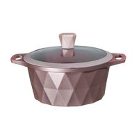 Set panci masak dapur tidak lengket, peralatan masak dapur, panci sup, saus, memasak aluminium, berlian tidak lengket