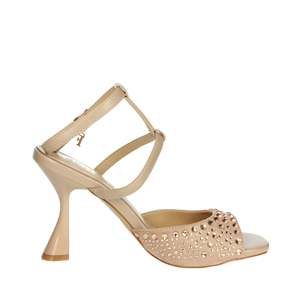 Sandalias de Tacón para Mujer Ferre F-174, Negras, de Charol, con Correa en el Tobillo, para Bodas y Fiestas - Product Image 4