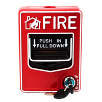 Accessoire de système d'alarme incendie à bouton-poussoir manuel conventionnel, station de tirage sans fil de qualité ABS