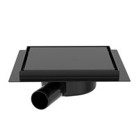 Siphon de sol carré anti-odeur en acier inoxydable 316/304 de haute qualité pour salle de bain, insert de carrelage, drain de douche 360° °   Siphon rotatif