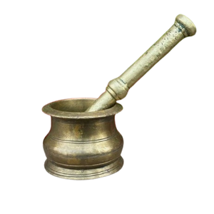 Mortero decorativo con acabado moderno, herramientas para hierbas y especias, mortero, utensilios de cocina para el hogar, artículo de catering - Product Image 4