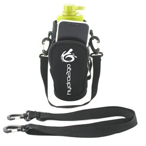 Pochette pour bouteille d'eau en néoprène, porte-bouteille d'eau pour la salle de sport avec support pour téléphone - Product Image 1