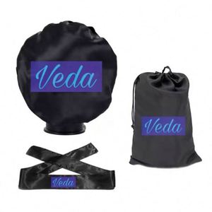 Diademas y Gorros de Satén Personalizados al por Mayor en Colores Surtidos con tu Logotipo - Product Image 1