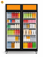 Distributeur automatique intelligent à double porte avec logiciel Happy Hour, alerte d'expiration et sous-compte pour chaîne de magasins