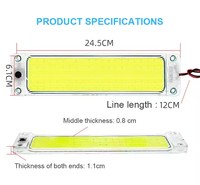 Nouvelle lampe de dôme LED COB 108T 12-24V pour camion, étanche, autocollante, clignotant universel pour voitures, garantie 1 an