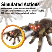OEM Control remoto por infrarrojos araña de plástico grande caminar insecto IR Animal simulación juguetes RC araña para niños mascotas regalo de Halloween
