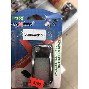 Protector de llave transparente de TPU Maxeed para Volkswagen, funda para llave de coche de 2 botones - Product Image 1