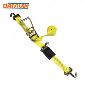 High Strength 3-Point Ratchet Tie Down 5000kgs Capacity 50mm Polyester Ratchet Straps for Towing & Cargo Control 10m Length - Product Image 2