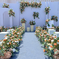 Boule de fleurs artificielles en soie, idéale pour la décoration de tables de mariage et d'événements festifs – Offre Spéciale