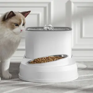 智能宠物产品猫狗宠物饮用水和食物分配器通用串行总线充电自动每个猫狗喷泉