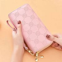 Contoh Gratis model baru terlaris dompet wanita motif bunga besar warna-warni bergaya kualitas terbaik