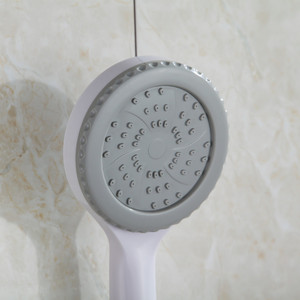 Cabezal de ducha redondo de plástico, pulverizador de mano, masaje con burbujas, fácil de limpiar, portátil, para uso en el baño - Product Image 2