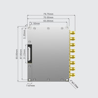 Lecteur RFID UHF passif 8 ports, protocole ISO18000-6C, longue portée 35m, interface USB, origine Guangdong