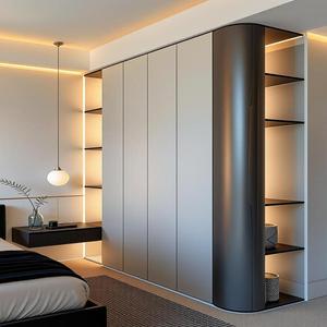 Armario Moderno Minimalista de Alta Gama Personalizado, Armario de Lujo con Acabado Mate Suave al Tacto para Dormitorio - Product Image 3