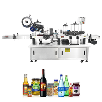 Etiquetadora Automática de 3 Lados para Botellas Redondas, Equipo de Etiquetado de Alta Velocidad para Botellas de Alimentos